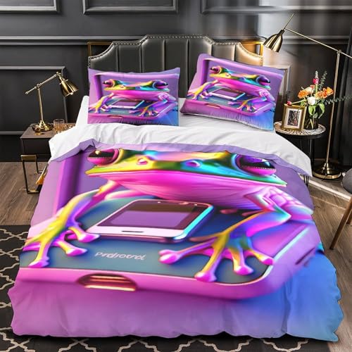 Housse de couette microfibre avec fermeture éclair parure de lit 3D