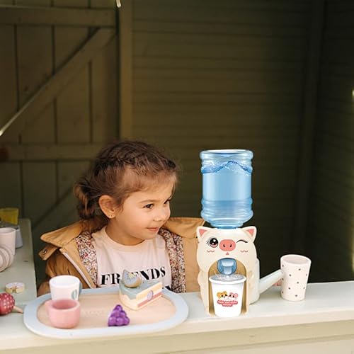 Uposao Mini Water Dispenser for Kids, Miniature Water Cooler Fountain Toy Animal Style Water Machine Mini Drinks Dispenser with Water Tank and Faucet for Home Gatherings School Juice Carafes - Image 5