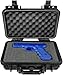 Eylar Tactical Hard Gun Case Water & Shock Proof With Foam TSA Approved 11.6 Inch 8.3 Inch 3.8 Inch (Black)