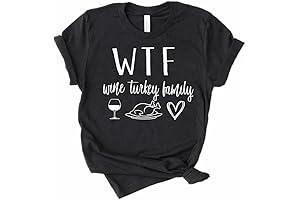 Wine Turkey Family Funny Thanksgiving Shirt Womens