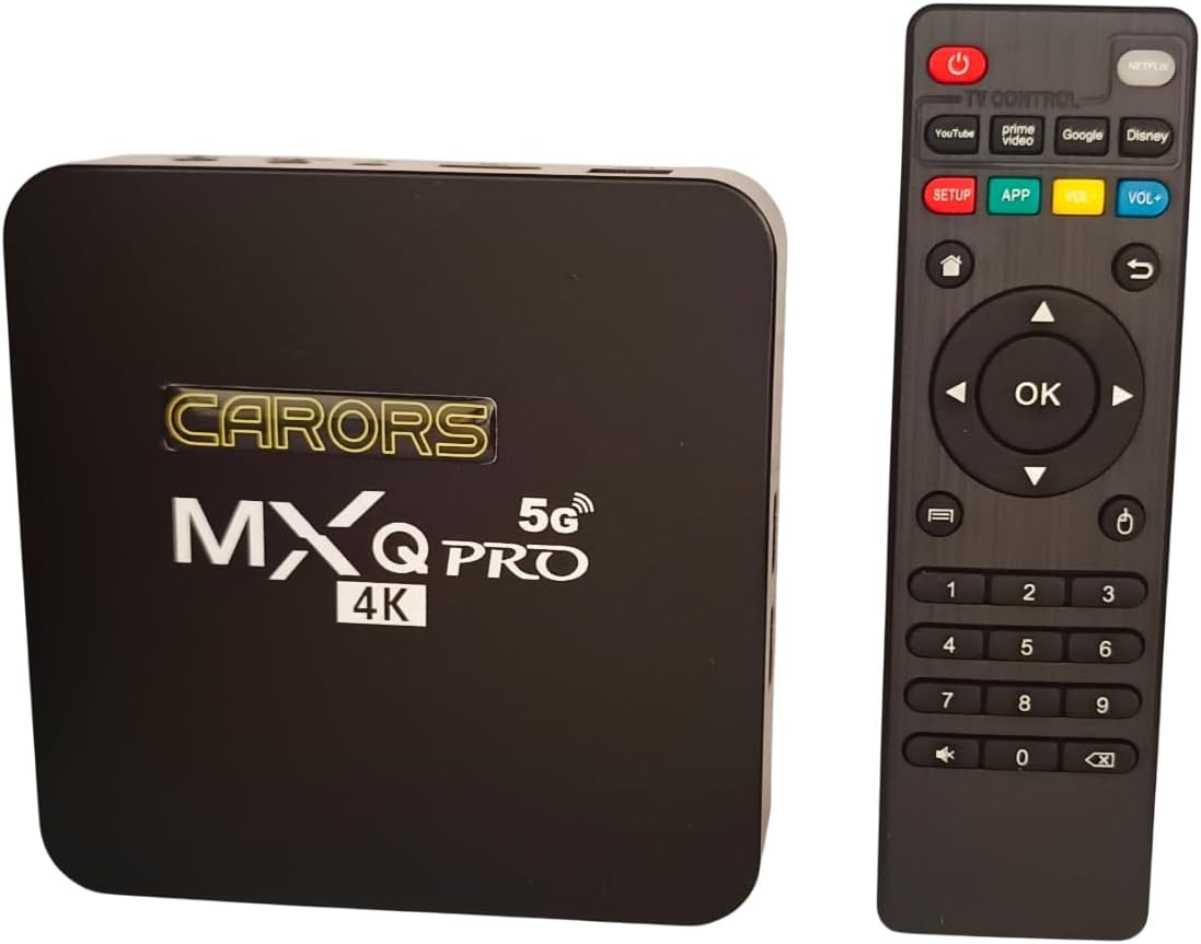 2025 Upgraded 4K Ultra HD Android TV Box with Remote Control | Quad Core Processor | 2 GB RAM 16 GB Storage | Dual Band WiFi | 4K | NOT for CCTV