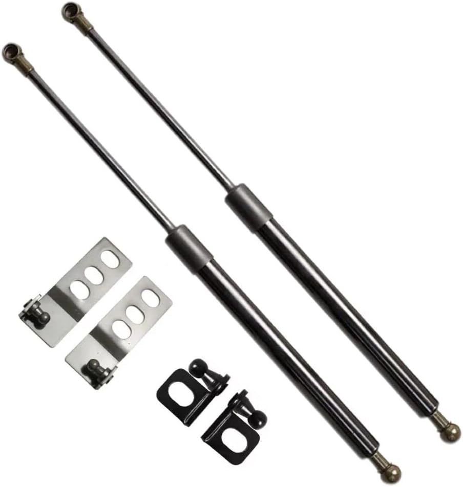 Hood Strut Kit for Volkswagen Jetta A7 2019 2020 2021 2022 2023 2024 Modify Engine Bonnet Lift Support Rod Cylinders Shock Dampers (Pure Black)
