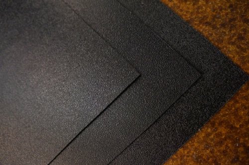 2 Large Black Abs Plastic Sheet 24X24X1/25 (0.04") Car/Audio/Interior/Cover/Customize #TOP4