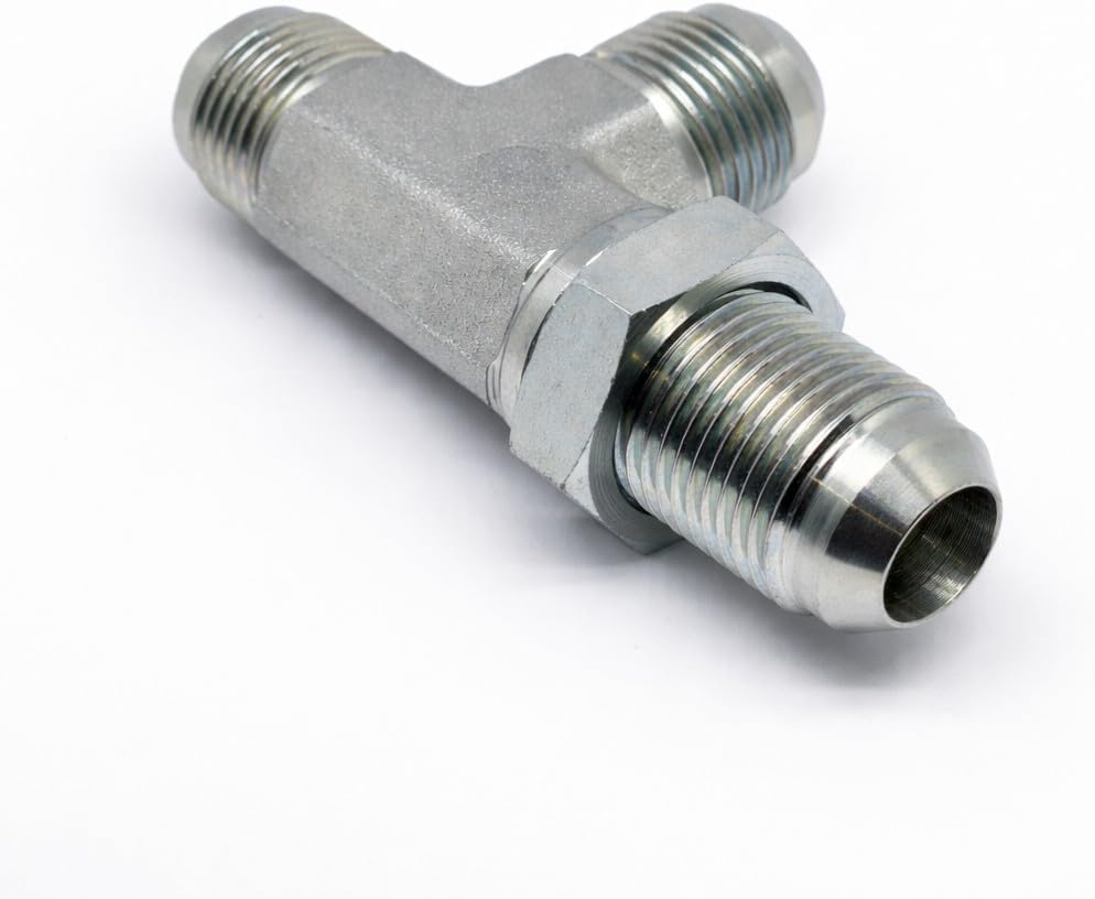 AF C5726-03-03-03 - #3 Male JIC (3/8''-24 Threads) - Bulkhead Run Tee