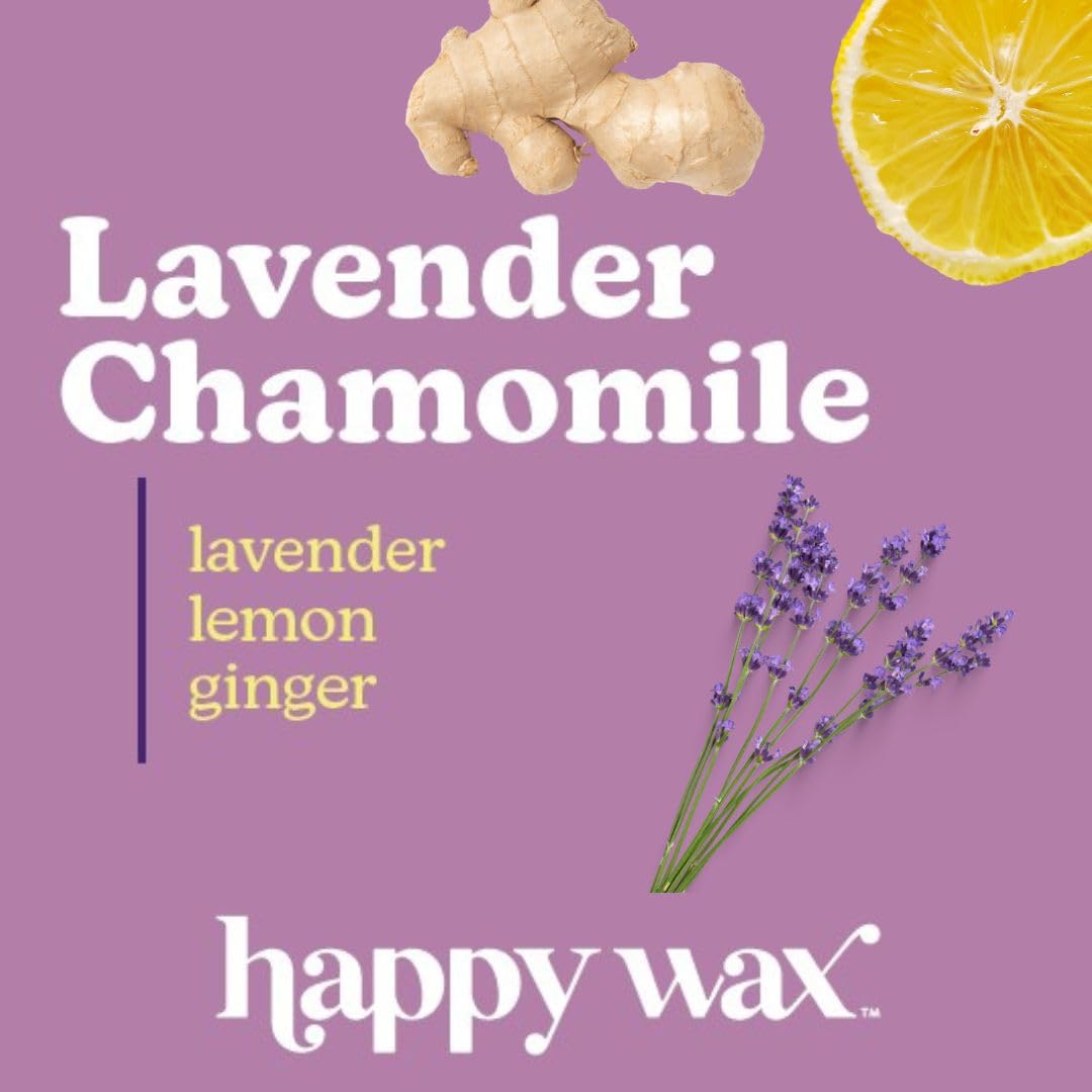 Happy Cire Spa Day Mix, perfumowany wosk sojowy - kształty niedźwiedzia idealne do miksera, który topi się w Twoim najgorętszym, Lavender Chamomile, 8 Oz