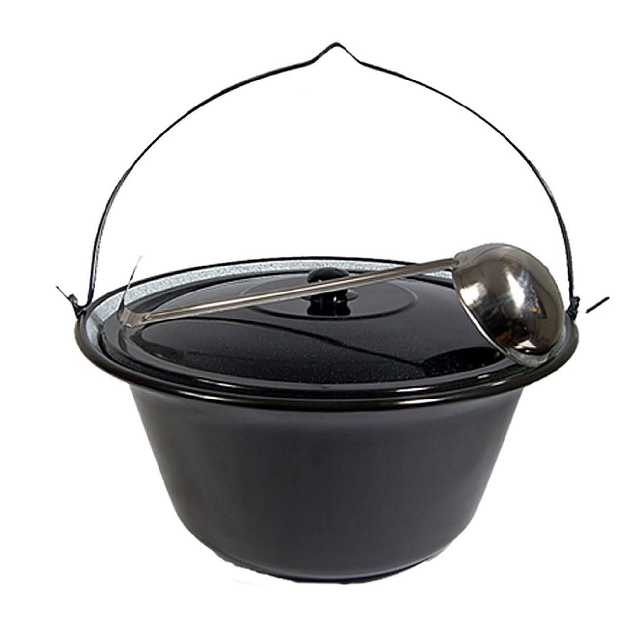 Set Gulaschkessel Gulaschtopf 22 Liter Emaille + Deckel + Gratis Schöpfkelle