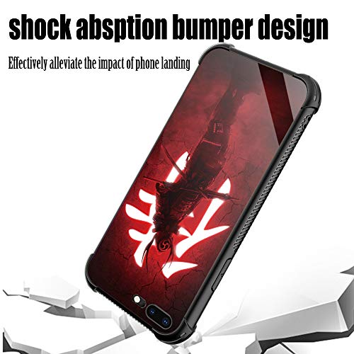 Tnxee Iphone 8/Se 2022 Case,Japanese Samurai Iphone 7/Se 2020 Cases For Boys/Men,Fashoin Design Four Corners Shock Absorption Non-Slip Stripe Soft Tpu Bumper Frame Case For Iphone Se3/7/8 4.7 Inch #TOP2