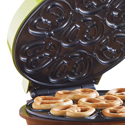 Brentwood Mini Pretzel Maker Machine Non-Stick, Green (Pack of 3) - Thumbnail 4