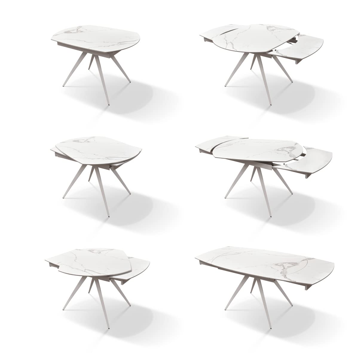 KONTE.DESIGN Tavolo LAVEZZI marmo statuario 140×90 – 200×90 cm