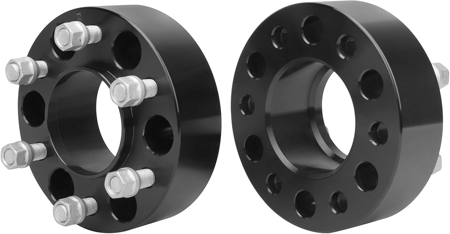 IRONTEK 2in 6x135mm Wheel Spacers (87.1mm Hub Bore, 14x1.5 Studs) 6x135mm to 6x135mm Hubcentric Wheel Spacers Adapter for Ford 15-22 F-150/Expedition, for Lincoln 15-22 Navigator 2PCS