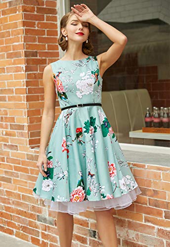 Grace Karin Crew Neck Women Retro Party Dress Knee Length Size Xl F-33 #TOP1