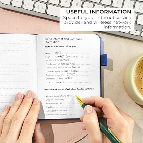 Clever Fox CFPB Password Book With Alphabetical Tabs. Internet Address Organizer Logbook. Small Pocket Password Keeper thumb #4