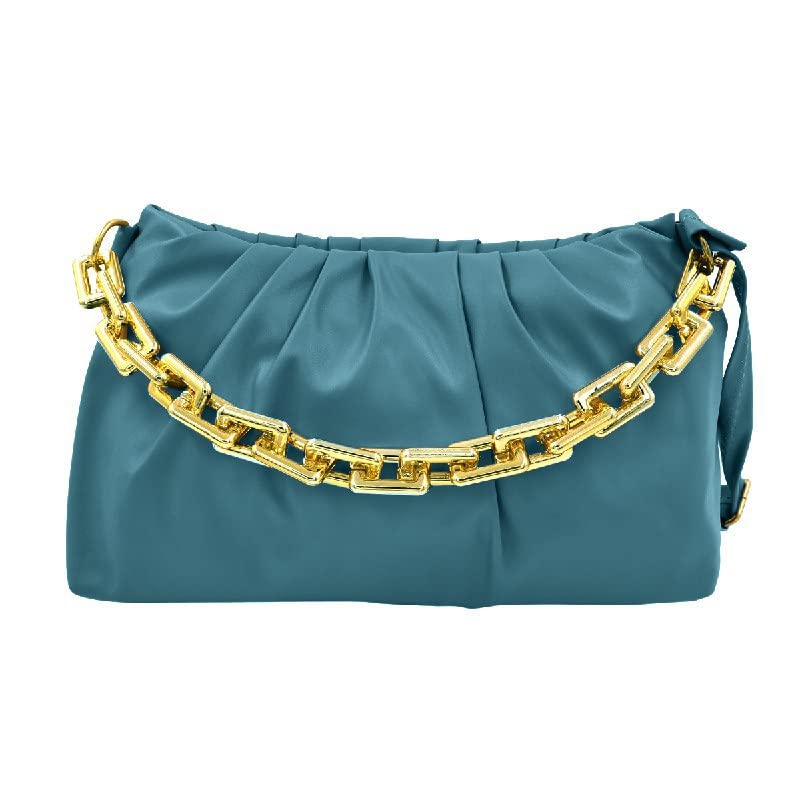 Image of Women's Cloud Shape Sling Bag Trendy Fashion Shoulder Bag Chain Handle Crossbody Bag for Girls