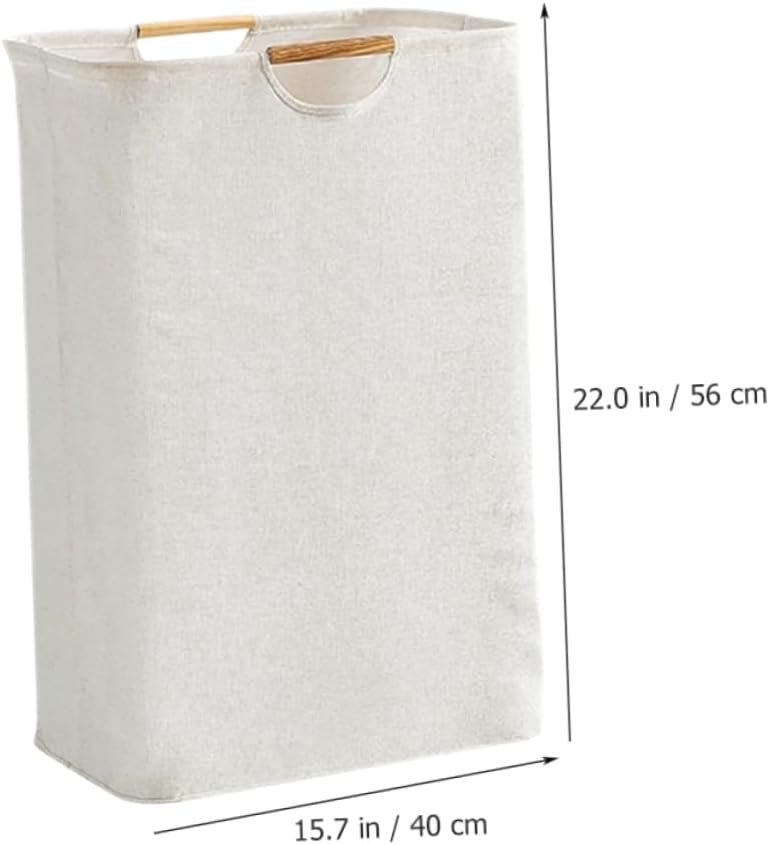 Foldable Large Capacity Laundry Hamper Basket for Bedroom Breathable Fabric Storage Holder for Dirty Clothes Multipurpose Collapsible Laundry Basket for Books