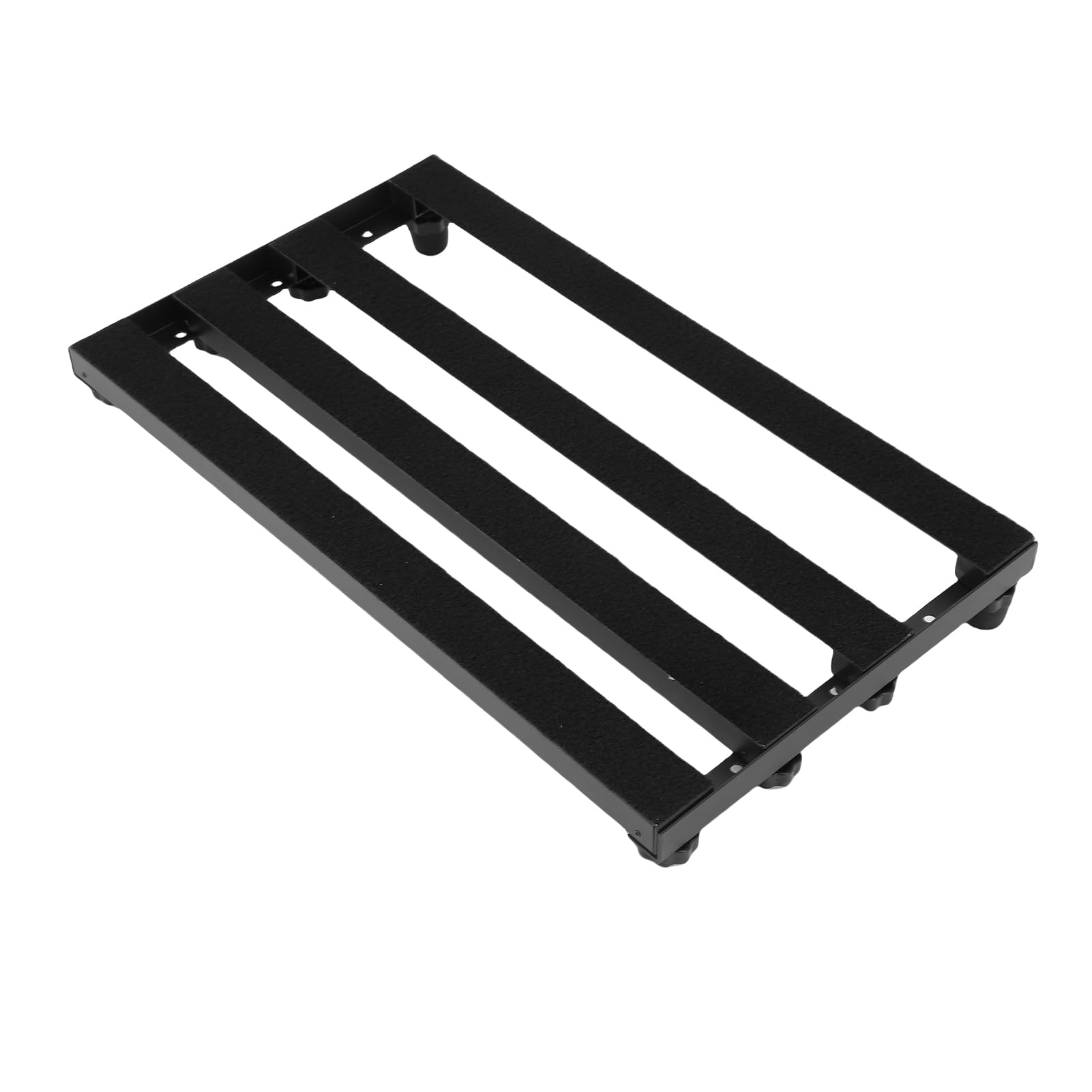 Gedourain Pedaliera per Chitarra in Lega di Alluminio Pedaliera per Effetti Compatta e Portatile per Concerti Bandistici, Feste 4 Traverse 2 Barre Laterali