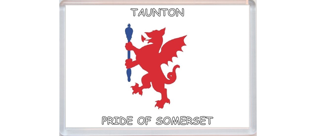 Baked Bean Store Taunton - Pride Of Somerset County Flag - Jumbo Fridge Magnet