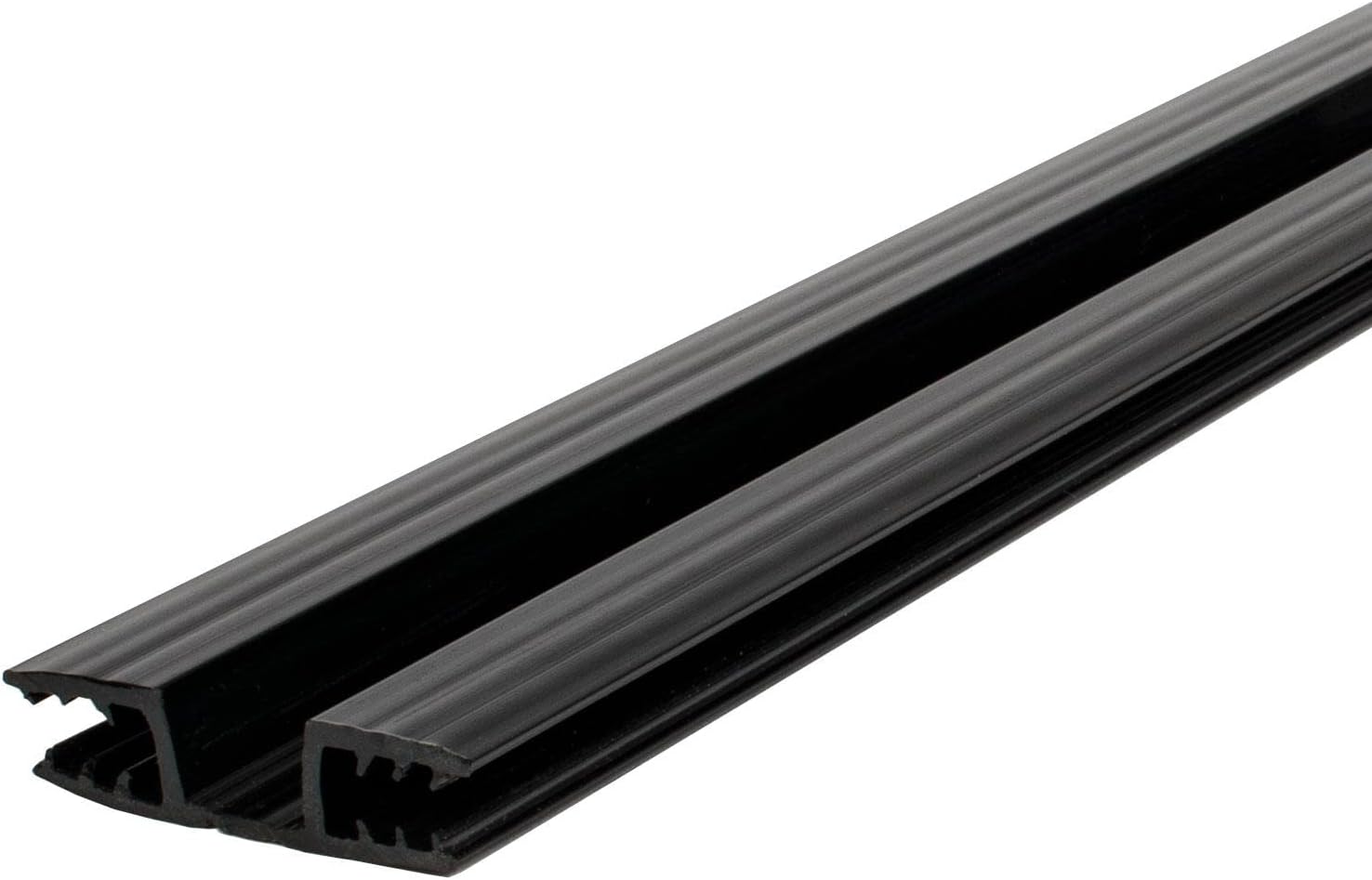 Black PVC Living Hinge for 1/4in Panels - 48 Inches (Pack of 3, 12 Feet Total)