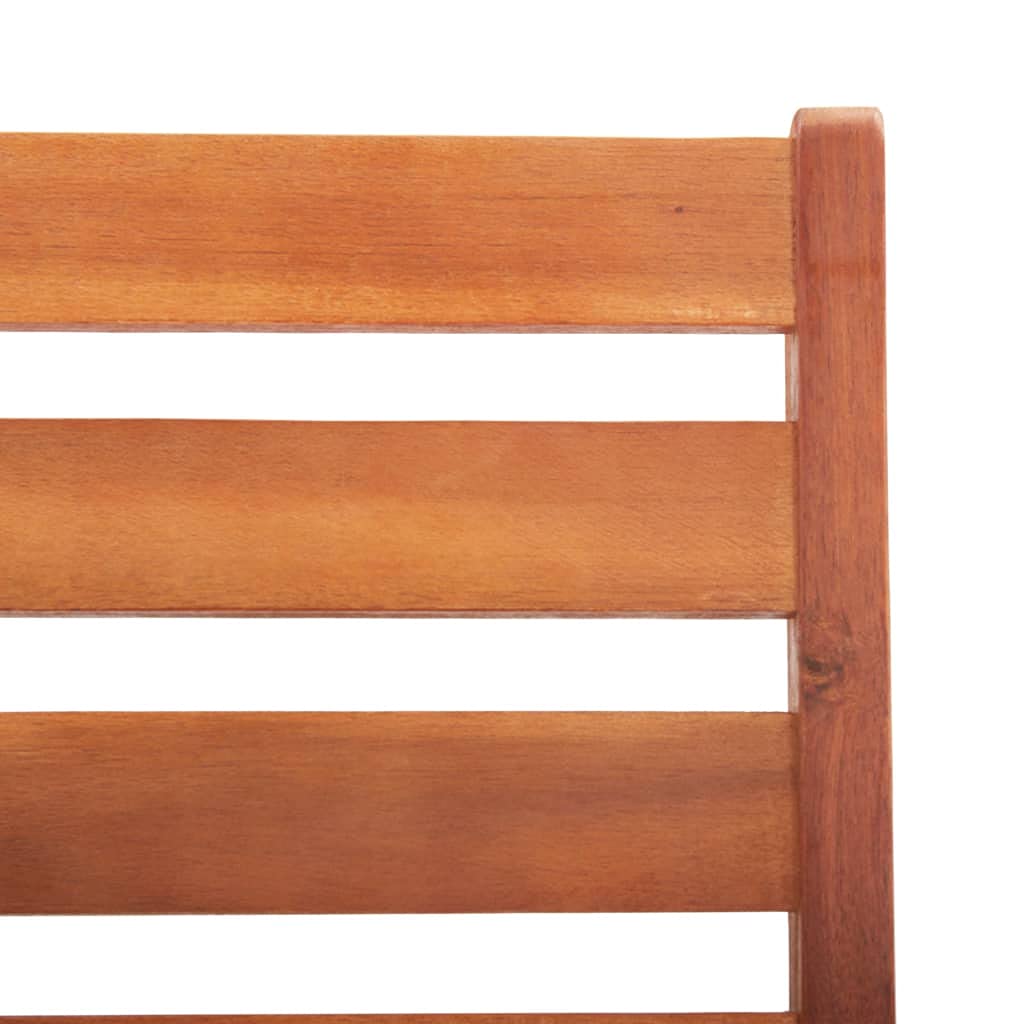 Set di 2 sedie da pranzo in legno di acacia, con cuscino | Rivestimento a olio, resistente alle intemperie, design a doghe, cuscino in poliestere impermeabile, portata 110 kg