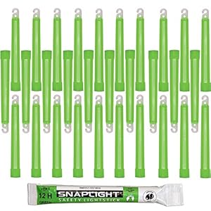 Cyalume SnapLight Groene breeklichten Glow Sticks – 15 cm 6 inch industriële kwaliteit lichtstaaf, ultra heldere…