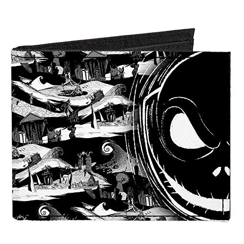 Buckle-down mens buckle-down canvas bifold - nightmare before chr…