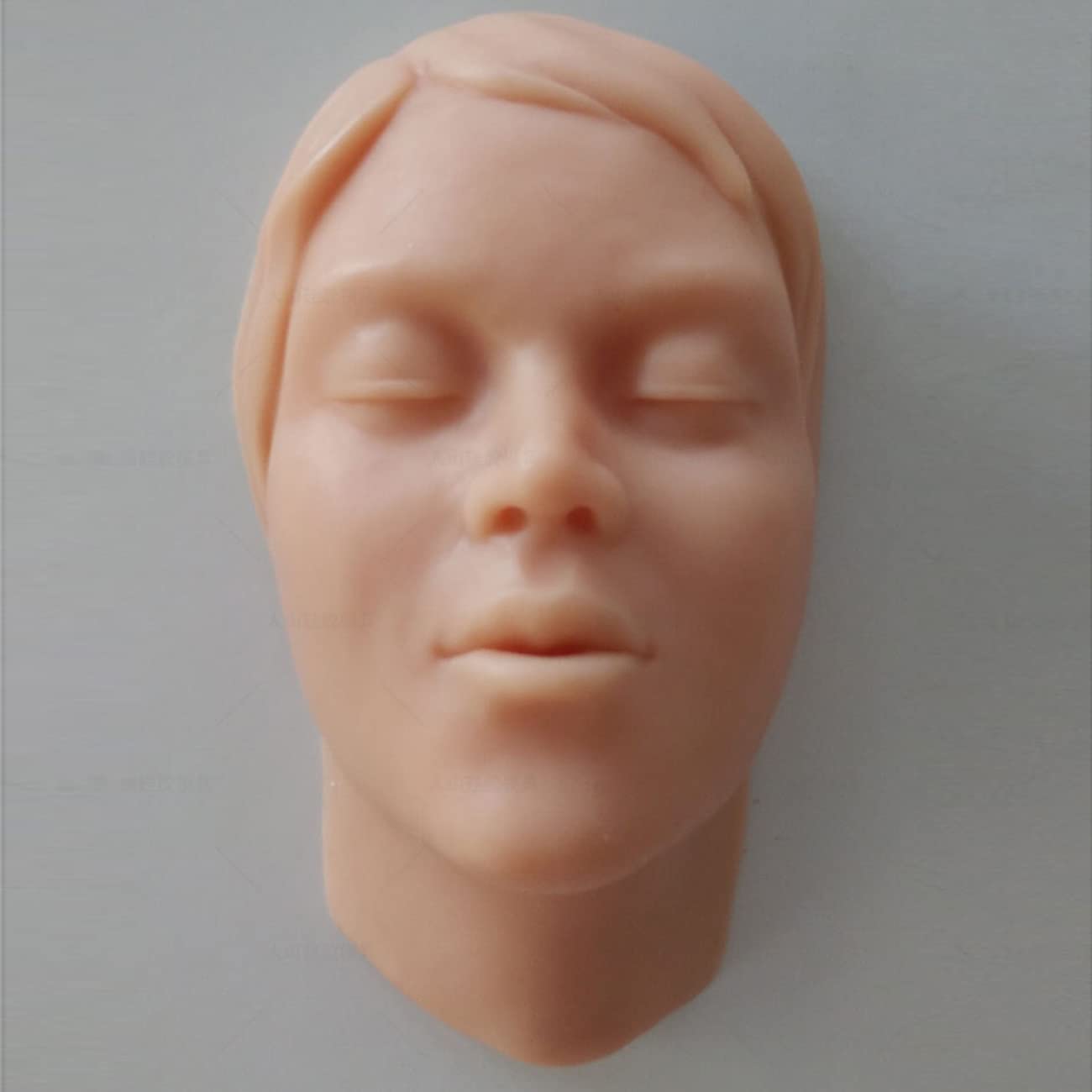 Modelo de cabeza de entrenamiento de práctica de inyección Modelo de cara, maniquí de silicona Modelo de práctica de sutura de alta simulación para enfermera, suministros enseñanza para estudiantes