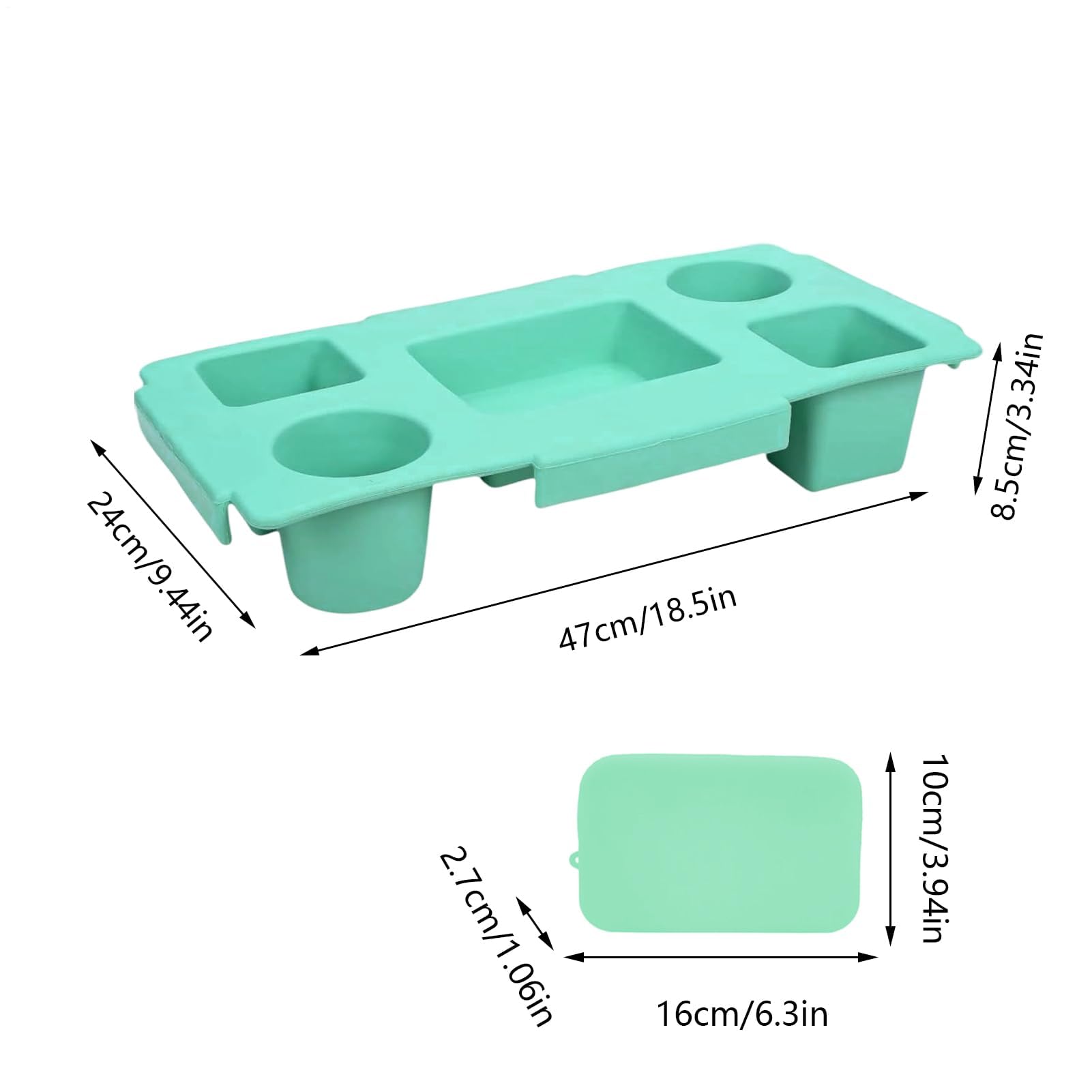 Bolsa de playa para bebidas y aperitivos, bandeja de EVA portátil para bebidas y aperitivos con soporte de teléfono de configuración rápida para uso en exteriores