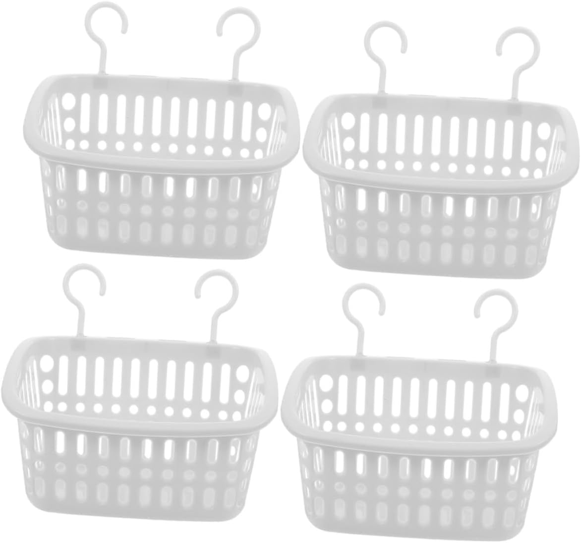 4pcs Hamster Cage Accessories Rodent Hanging Nest Hammock Bed with Hooks Large Rectangular Gray White for Small Animals Guinea Pig Sugar Glider Hedgehog