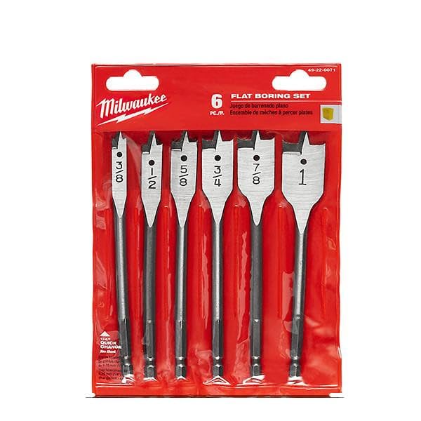 Milwaukee 49-22-0071 Spade Wood Boring Bit Set