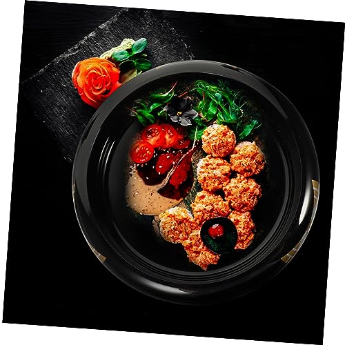 Bandeja para sushi multiusos de plástico negra miniatura 5