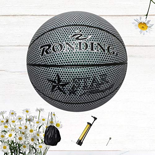 BESPORTBLE, 1 conjunto de bola esportiva luminosa de basquete com bolsa e pino de gás inflador para