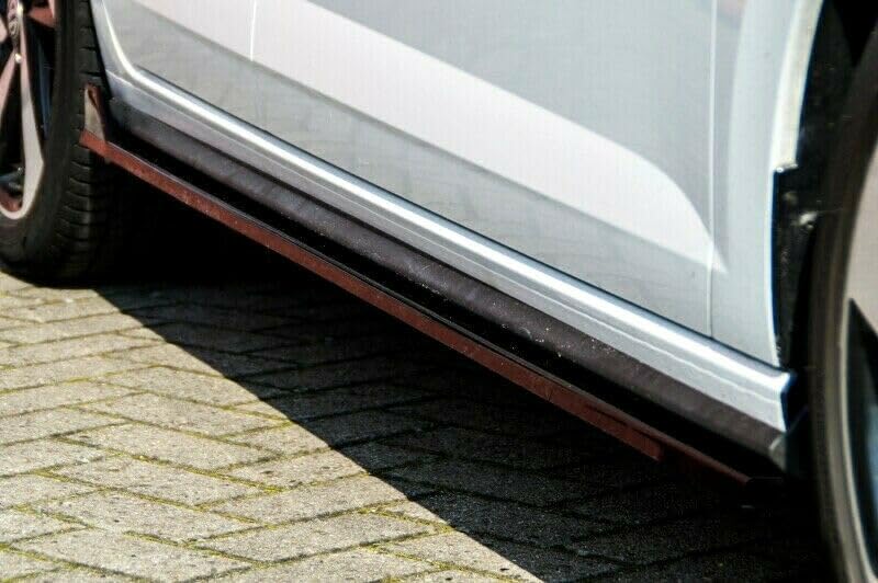 Jupes latérales Polo 6 GTI 2G bas de caisse noir brillant protection anti rayures