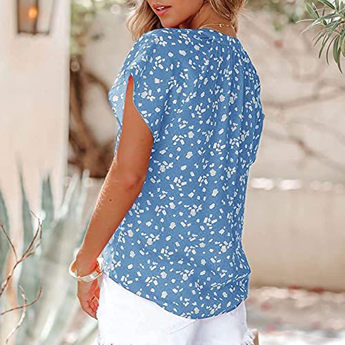 Lady 2023 Roupas Moda Gola V Chiffon Blusa Gráfica Camiseta Verão Outono Manga Curta Camiseta Femini