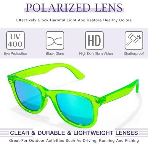 Image of SIPHEW Polarized Sunglasses for Women & Men - UV400 Mirrored Eyewear | Designer Unisex Fashion Sun Glasses w /Medium Fit,Suitable for Any Face Shape,Beach,Everyday Wear