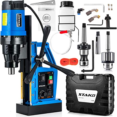 Foto von Magnetbohrmaschine 1780W - Kernbohrmaschine mit Magnetbohrständer 19 mm MK2 - Magnet Bohrmaschine mit B16 / 3-16 mm Bohrfutter - Kernbohrer 16kg FI 80 mm - Ideal für Stahl und andere Hartmetalle