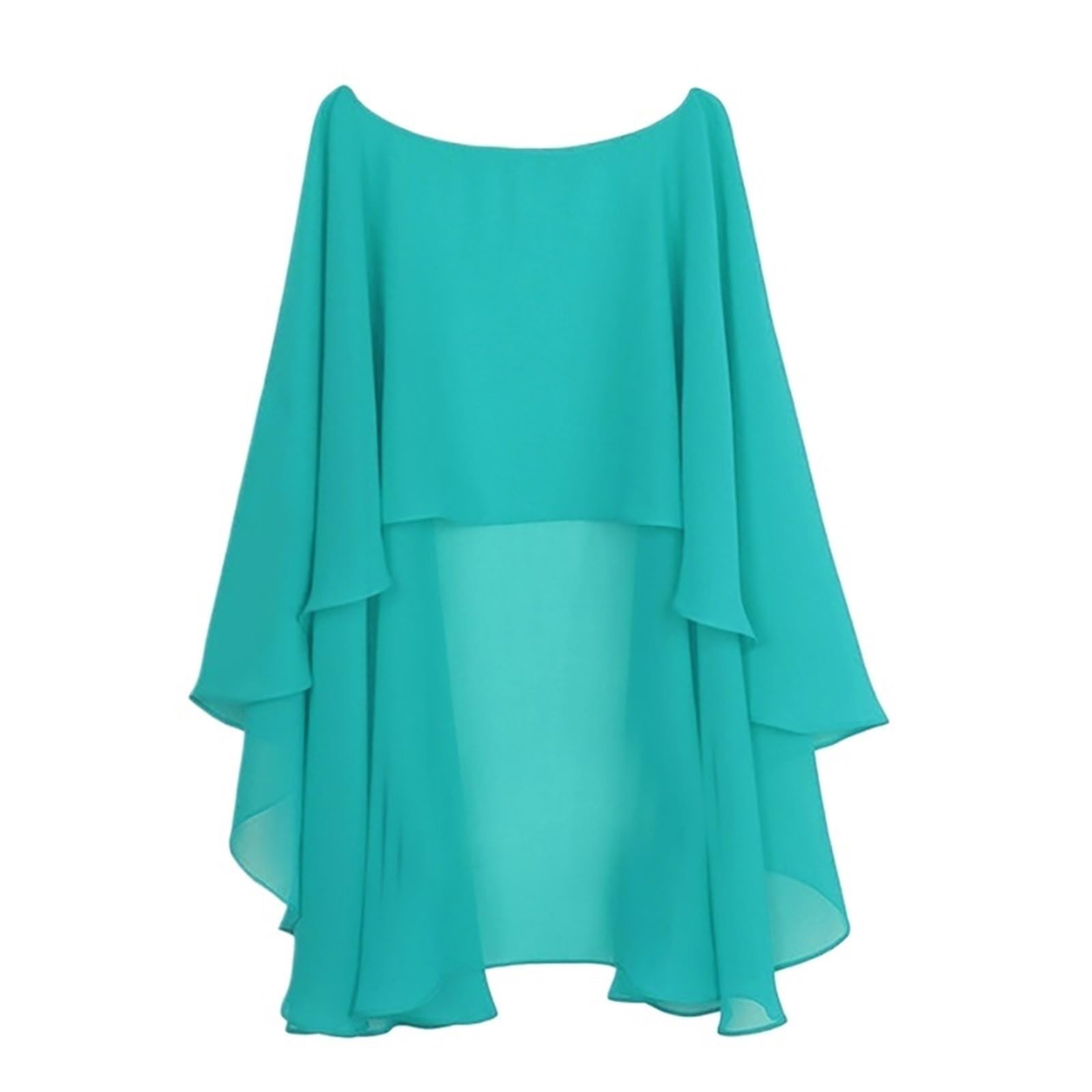 HEUchuan Wedding Dress Shawl Soft Bridal Cape Wrap – Long Wedding Shawl for Brides & Bridesmaids(Green,XL)