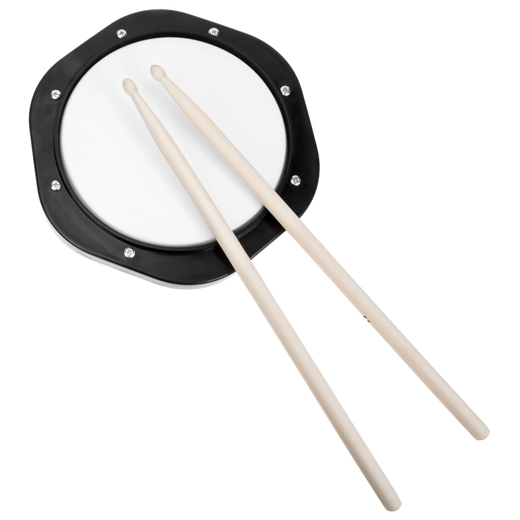 VANZACK 1Set Practice Drum Pad Silent Drumming Accessory for Beginners Durable Rubber Material for Home Use Includes Pouch for and Transport