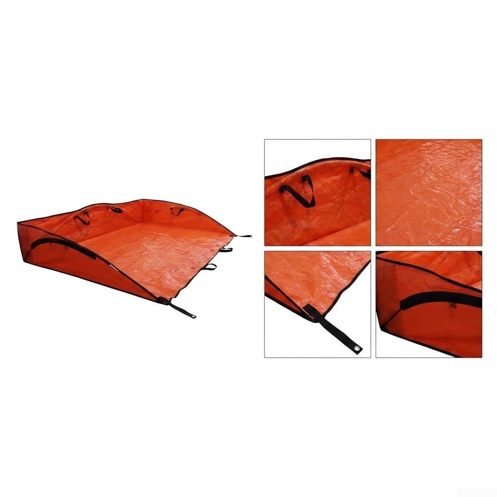 Telo Raccolta Foglie 4x6 Ft Impermeabile con Manici(4 * 6 feet)
