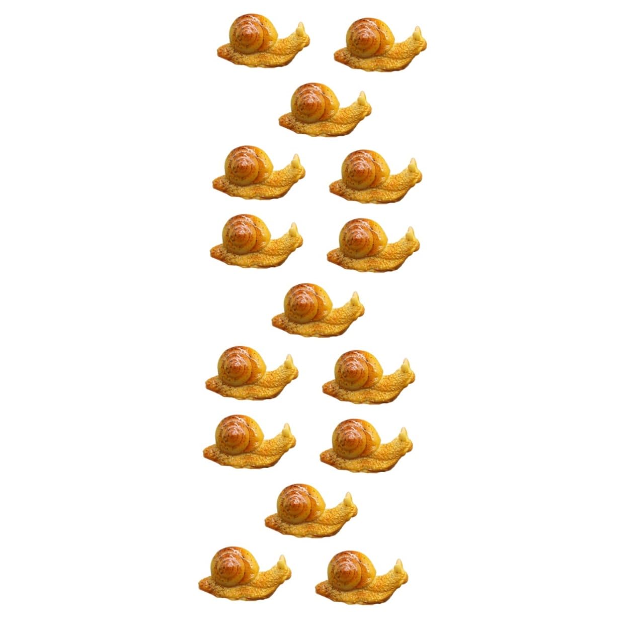 Happyyami 15 Pcs Simulation Little Snail office desk decor glass container miniature fairy figurines snail figure toy garden tiny statues tiny snails for crafts resin Lucky ornaments