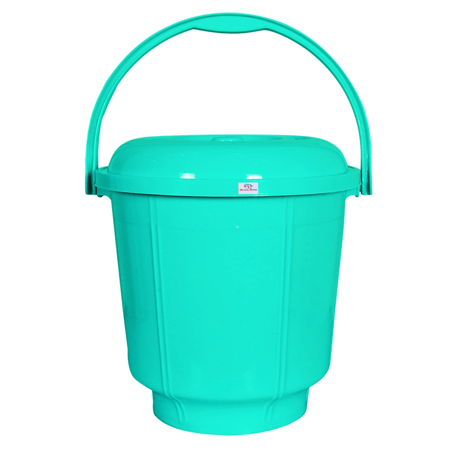 Heart Home Unbreakable Plastic Durable & Lightweight Strong Bathroom Bucket with Lid and Handle,13 LTR. (Mint Green) (B0BBMLB694) Amazon Price History, Amazon Price Tracker