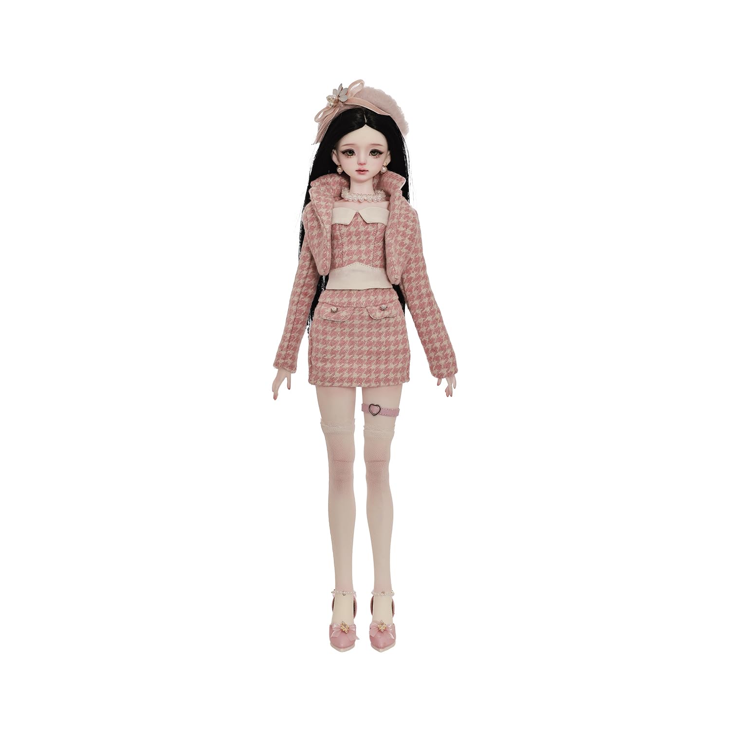 1/4 Evadnebjd Bjd Doll Delicate Gift Movable Dolls Fullset (Pink)