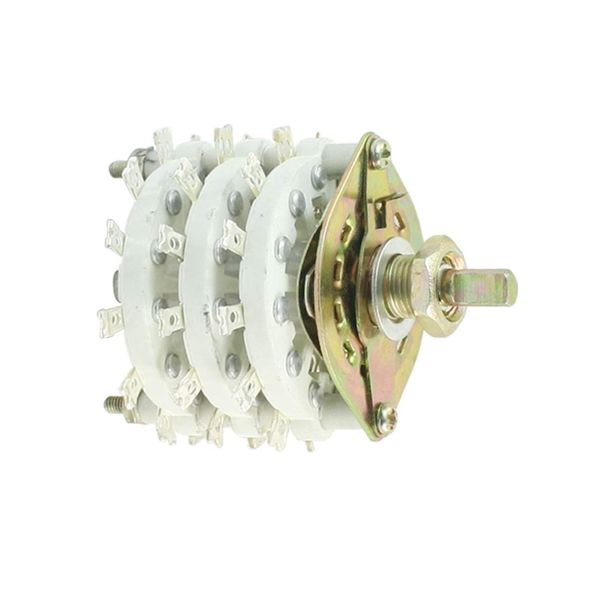 Aexit 3P6T 3 Plug-in Switches Pole 6 Throw Three Decks Band Channel Rotary Outlet Switches Switch KCT36