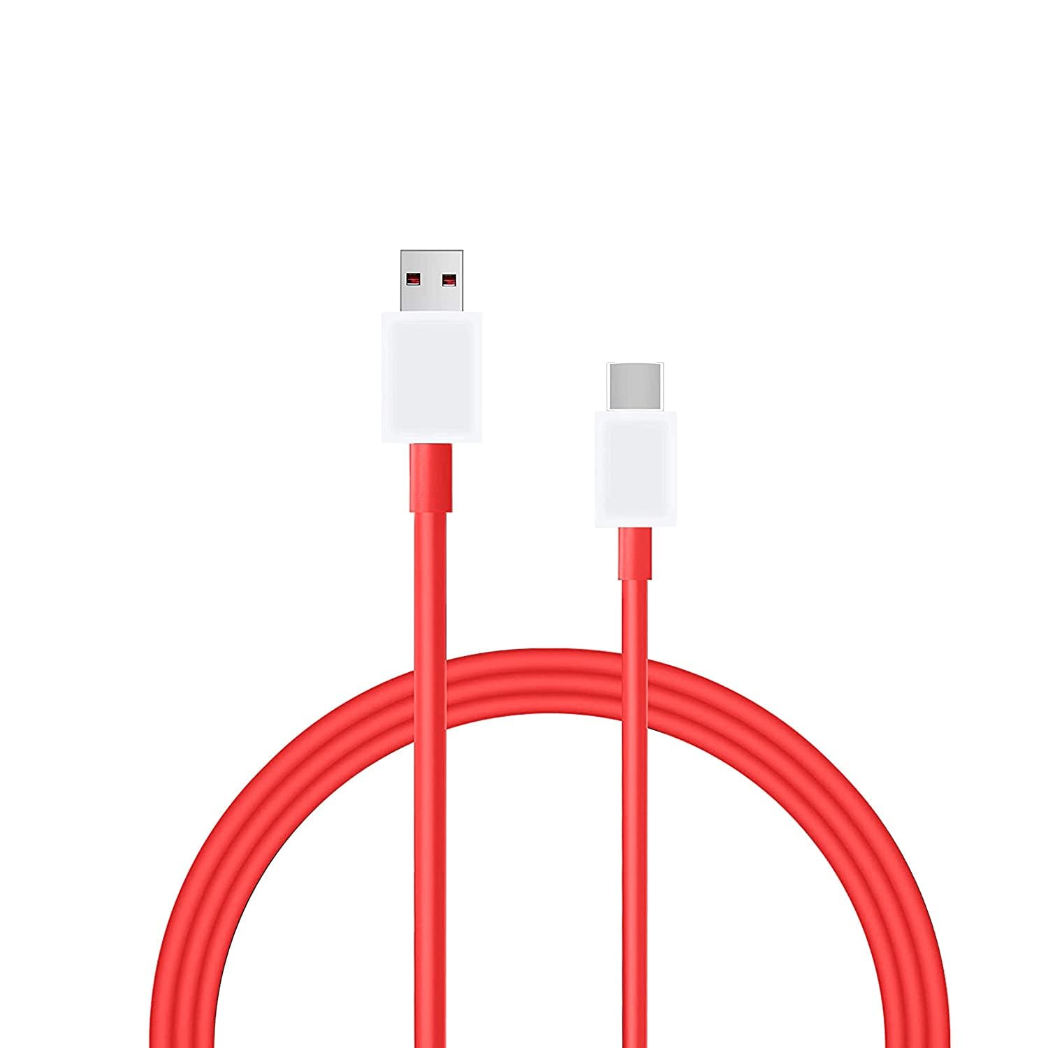 K N DIGITAL Fast Type-C Usb Cable for TCL 20 R 5G, TCL 20 R 5 G Type C Tangle-free, Sturdy Type C Cable with 3A Rapid Charging & 480mbps Data Transmission(Red) 1K|7