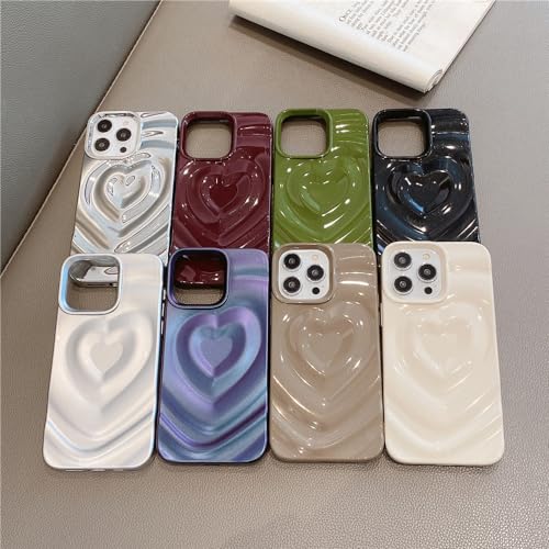 Coque iPhone 14 Pro Max antichoc souple pour éviter les rayures avec style coeur mignon - 6