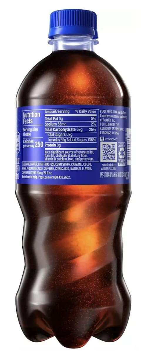Pepsi Soda, 20 Oz Bottles (12)