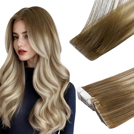 Image of Full Shine Injected Tape ins, Honey Walnut, 14 Inch