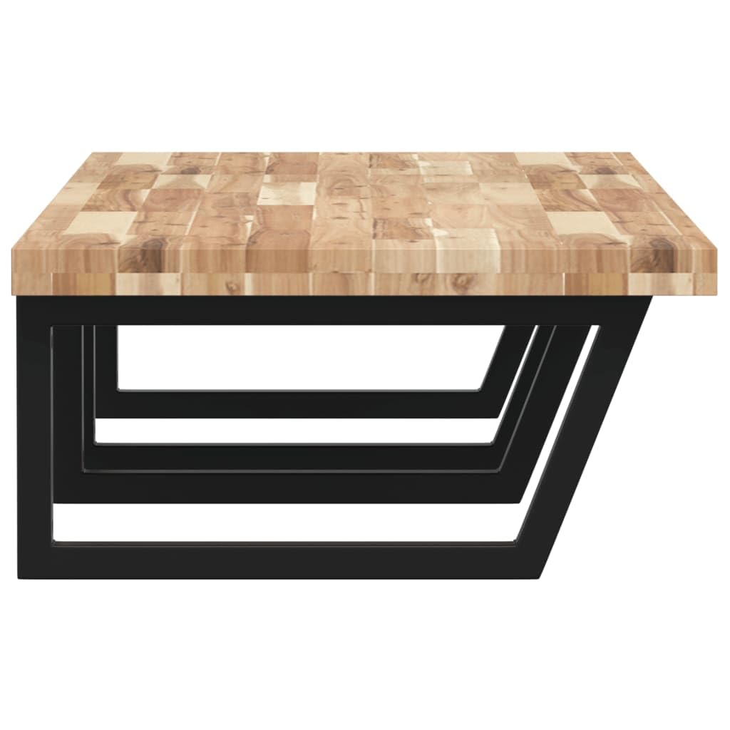 Waschtischplatte mit Wandhalterung, Massivholz Akazie Badezimmer-Regal, 120x60x4 cm, Stabile Stahl-Konsole zur Wandmontage, Belastbar bis 100 kg, Platzsparendes Design für Waschtisch