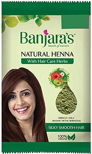 Natural Henna Powder 50G(Pack of 8) , With Hibiscus, Amla, Brahmi , Methi & Bhringraj | Henna Powder For Hair |