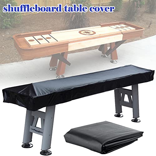 SUNSURE SUSURE 9FT Shuffleboard Table Cover Waterproof Game Table Covers for Shuffleboard Table Heavy Duty Leatherette Furniture Cover Shuffleboard Accessories (420D Oxford Fabric) by SUNSURE - Image 7