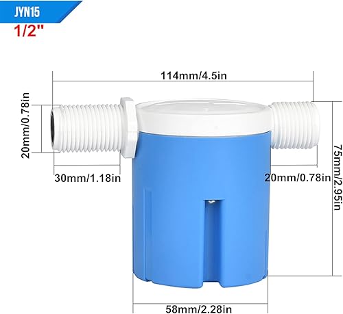 Miniatura 10 de 34 "lado-interior superiorincorporado válvula de flotación, utilizado en piscinas, tanques de ganado, acuicultura, acuarios (JYNS-20)