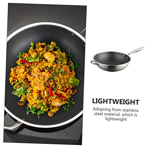Wok de Acero Inoxidable Antiadherente 12" miniatura 2